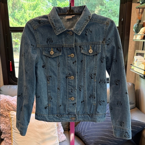 Disney Blue Denim Jacket with Mini mouse print size 10A - Picture 1 of 5